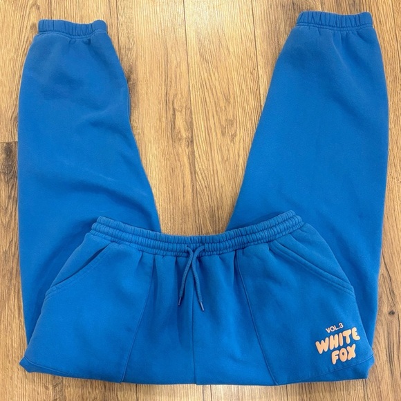 White Fox Boutique Pants - White Fox Womens Blue Sweatpant Joggers Size XXL